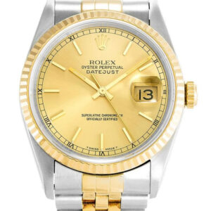 Rolex Replica Datejust Gold Dial 36mm 16233