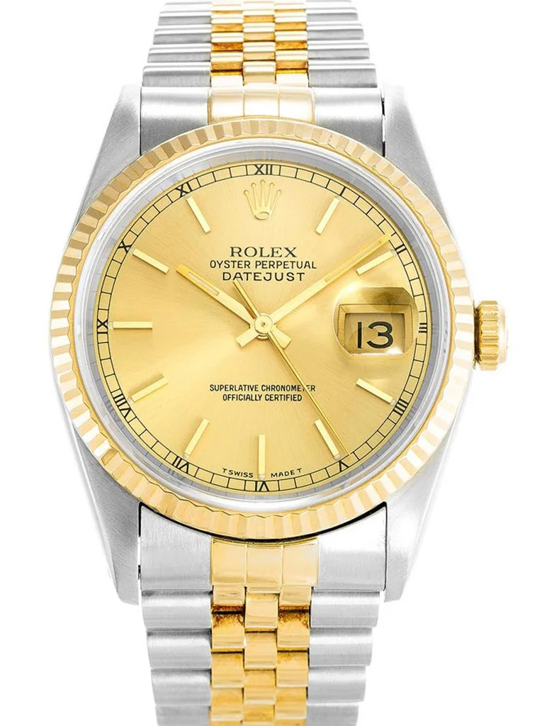 Rolex Replica Datejust Gold Dial 36mm 16233
