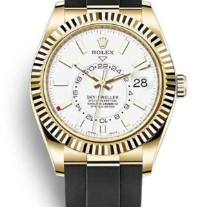 Rolex Sky-Dweller White Dial 42mm Yellow Gold 326238
