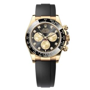 Superclone Rolex Daytona Black Dial Yellow Gold 40 mm 126518LN