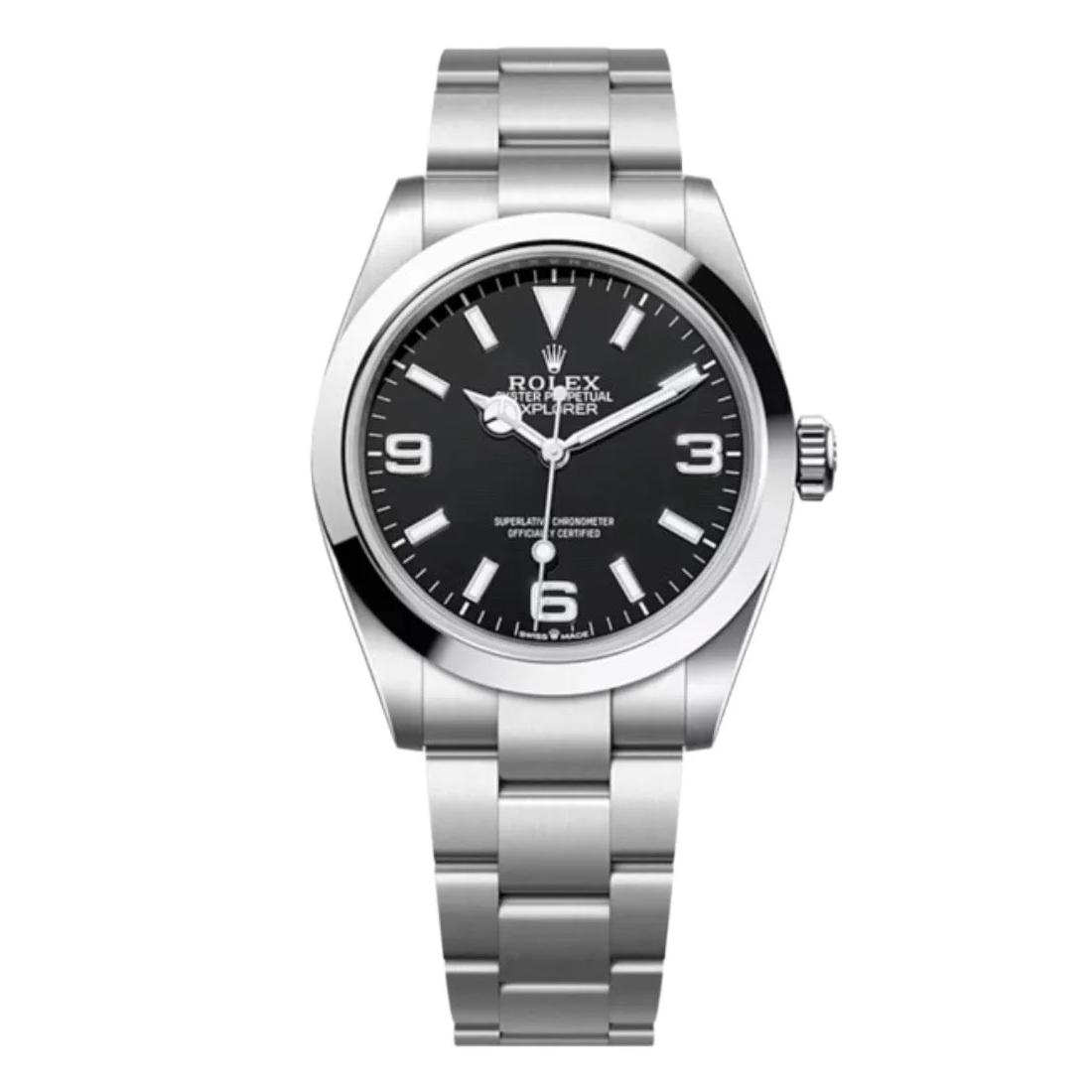 Superclone Rolex Explorer 40 mm Black Dial 224270