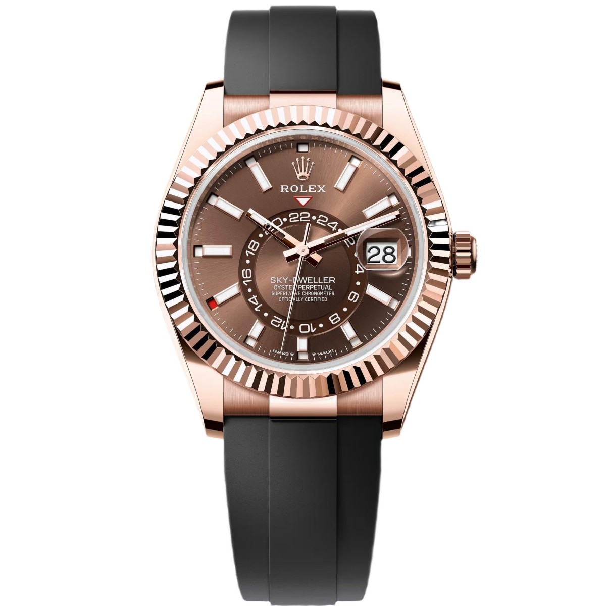 Superclone Rolex Sky-Dweller 42 mm Chocolate Dial 336235