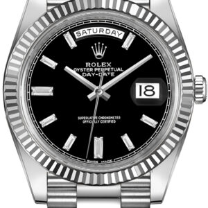 Superclone Rolex Day-Date 40mm Black Dial 228239