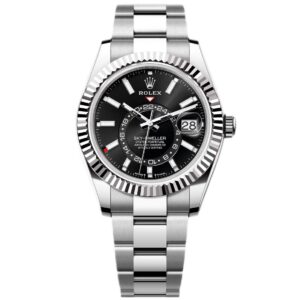 Superclone Rolex Sky-Dweller 42 mm Bright black Dial 336934 Oyster