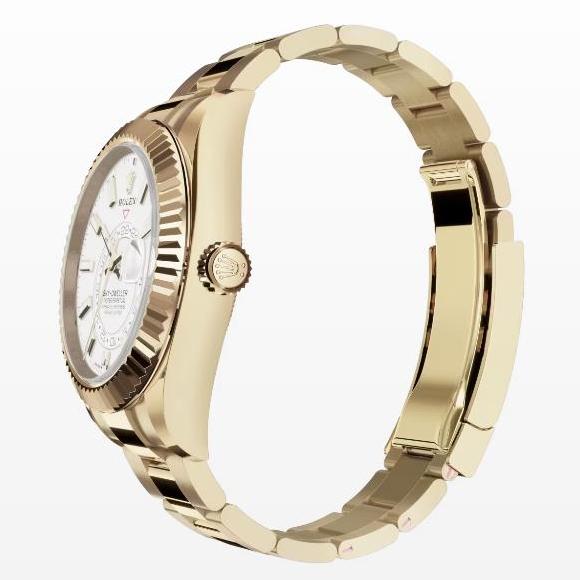 Rolex Sky-Dweller Gold 42 mm Intense white Dial 336938 - Image 2