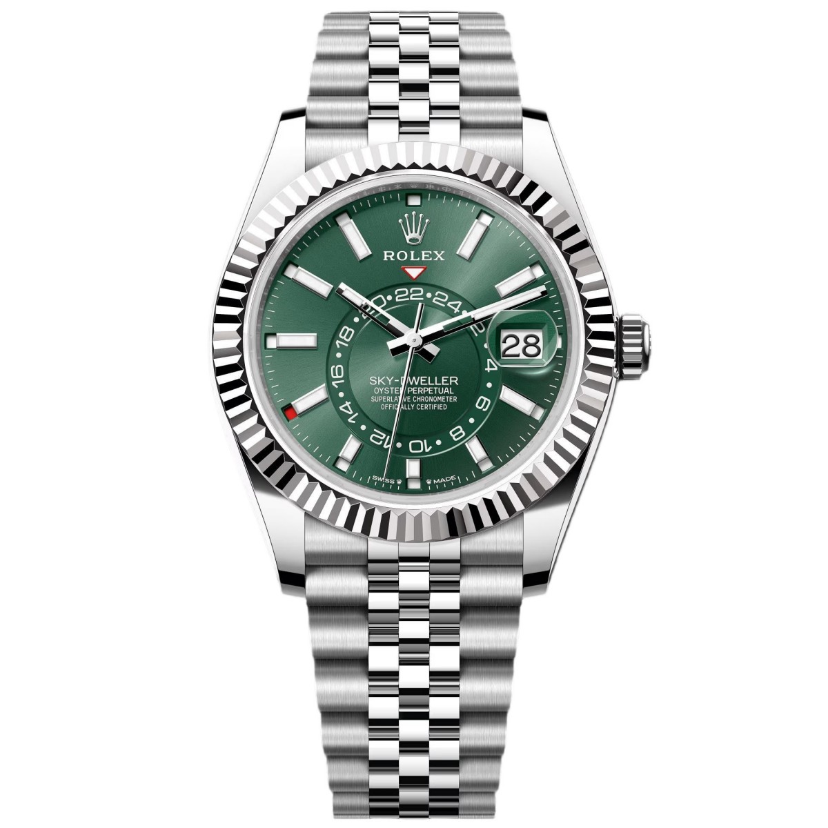 Rolex Sky-Dweller 42 mm Mint green Dial 336934 Jubilee
