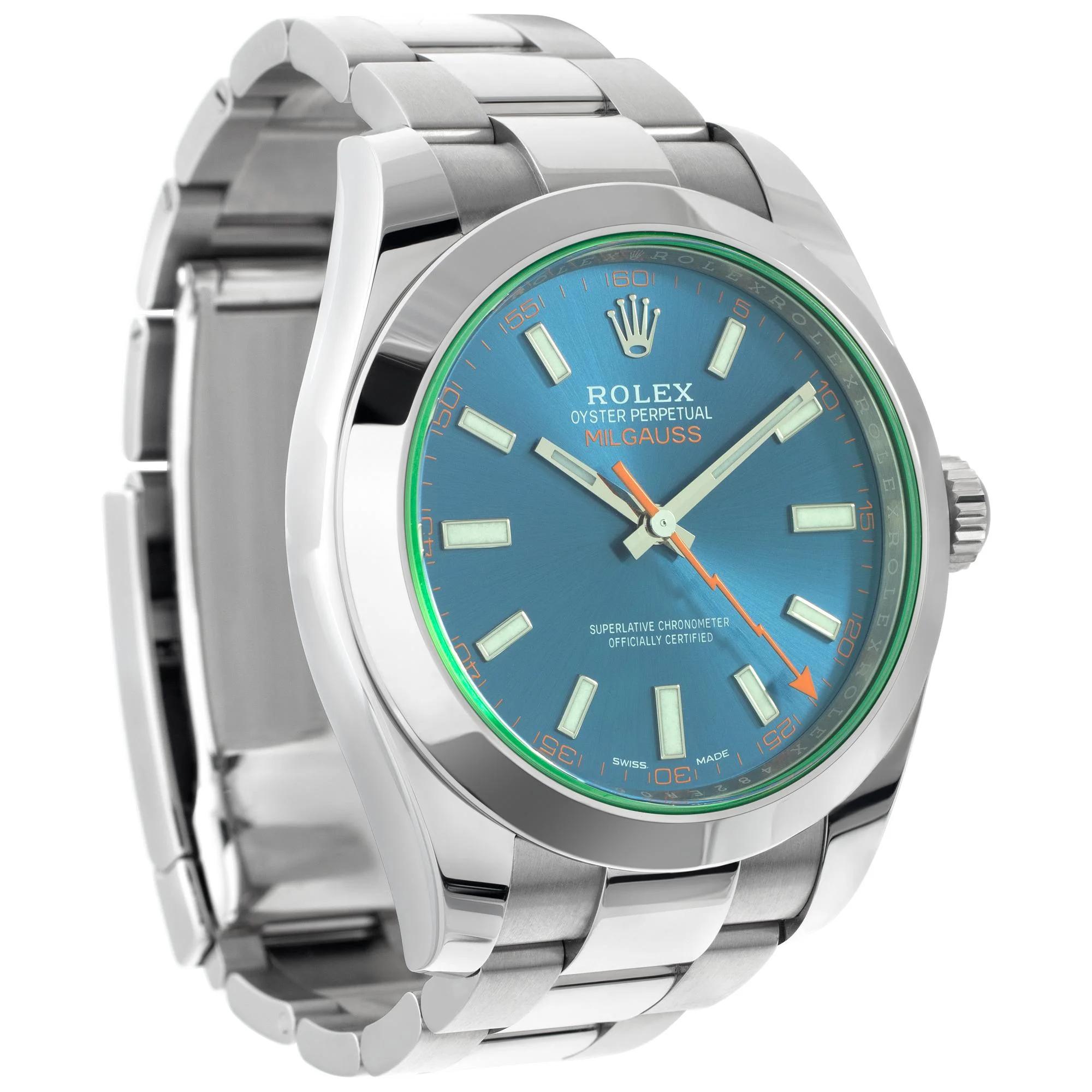 Superclone Rolex Milgauss 40mm Blue Dial 116400GV - Image 4
