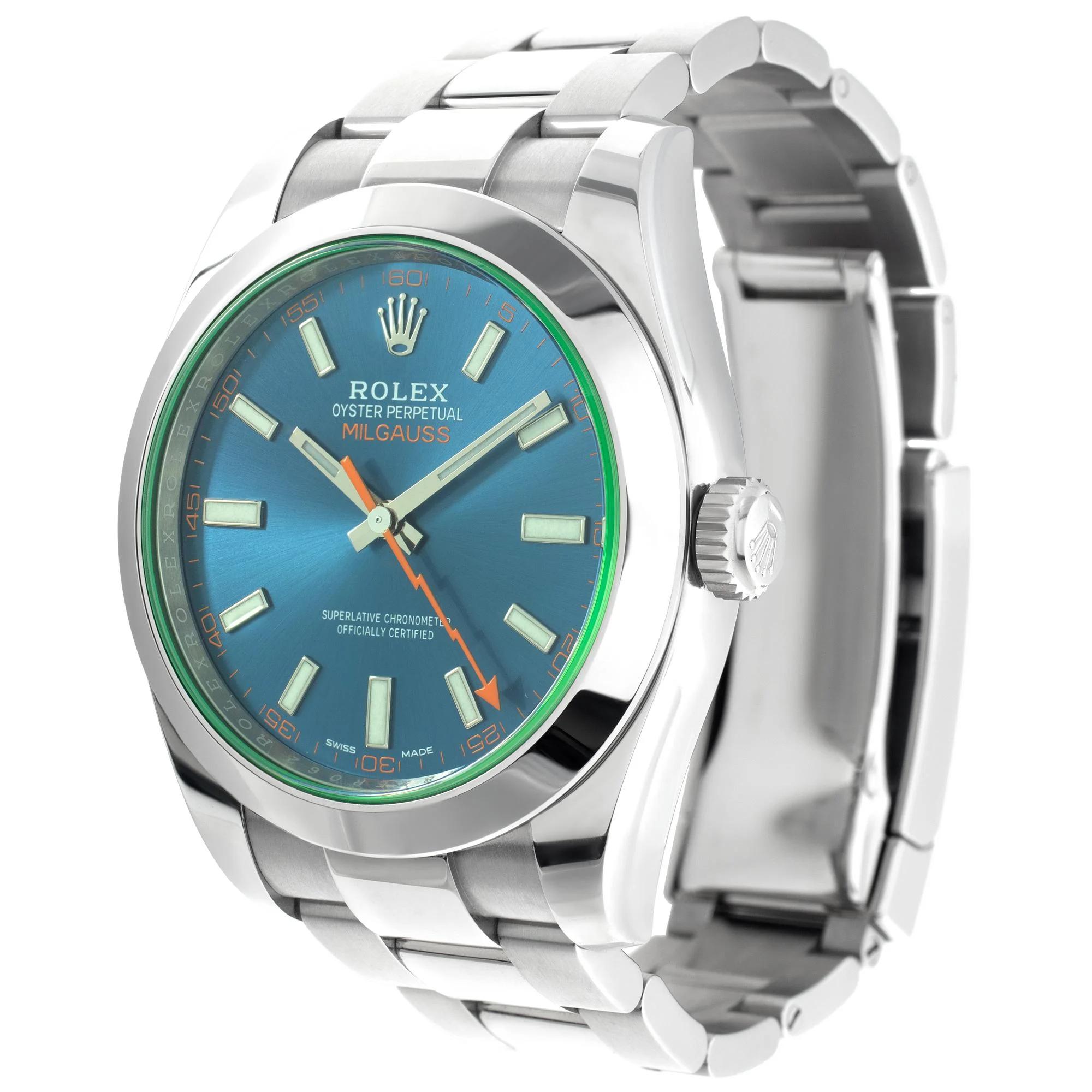 Superclone Rolex Milgauss 40mm Blue Dial 116400GV - Image 3