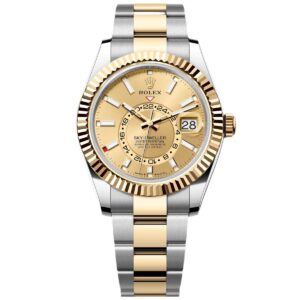 Superclone Rolex Sky-Dweller 42 mm Champagne Dial 336933