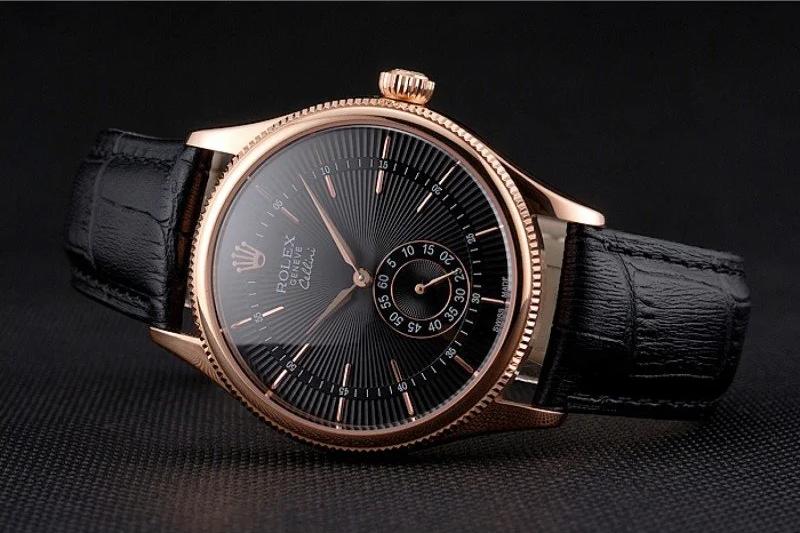 Rolex Cellini Rose Gold 38mm Black Dial - Image 7