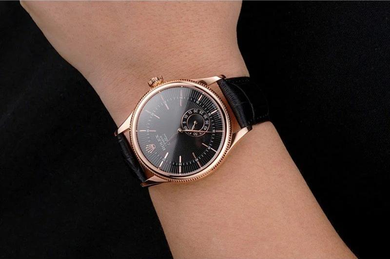Rolex Cellini Rose Gold 38mm Black Dial - Image 8