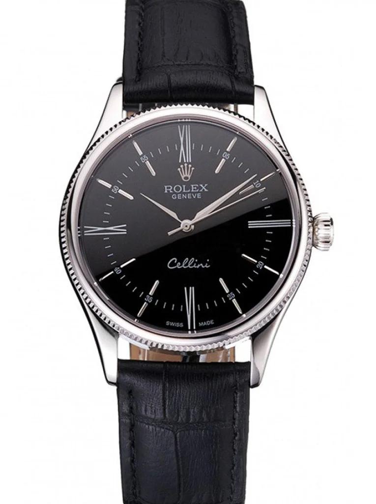 Rolex Cellini Watch Black Dial