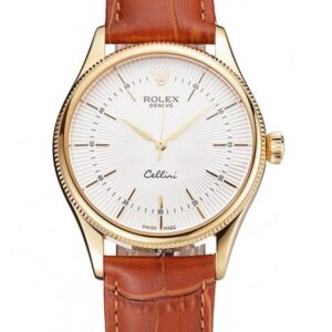 Rolex Cellini 38mm White Dial