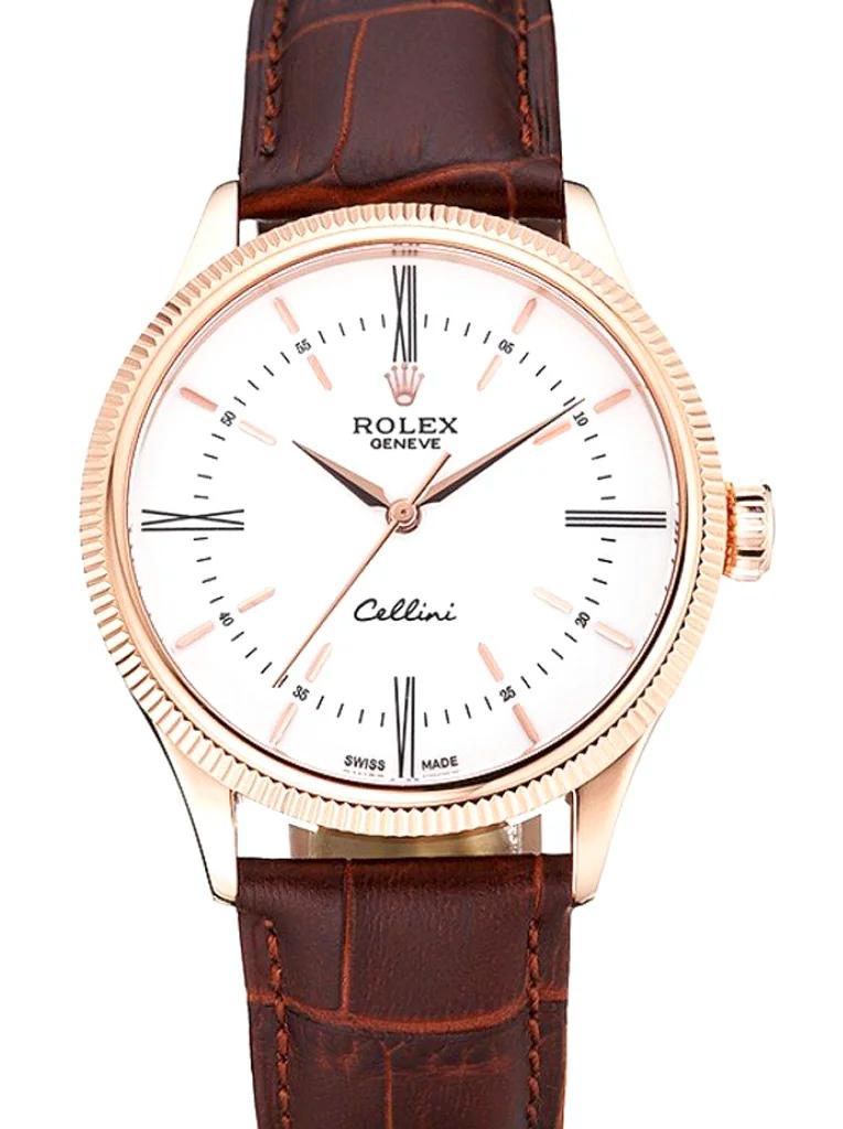 Rolex Cellini 39mm White Dial