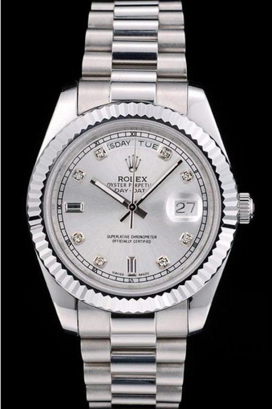 Superclone Rolex Day-Date 40mm Silver Dial 41995 - Image 2