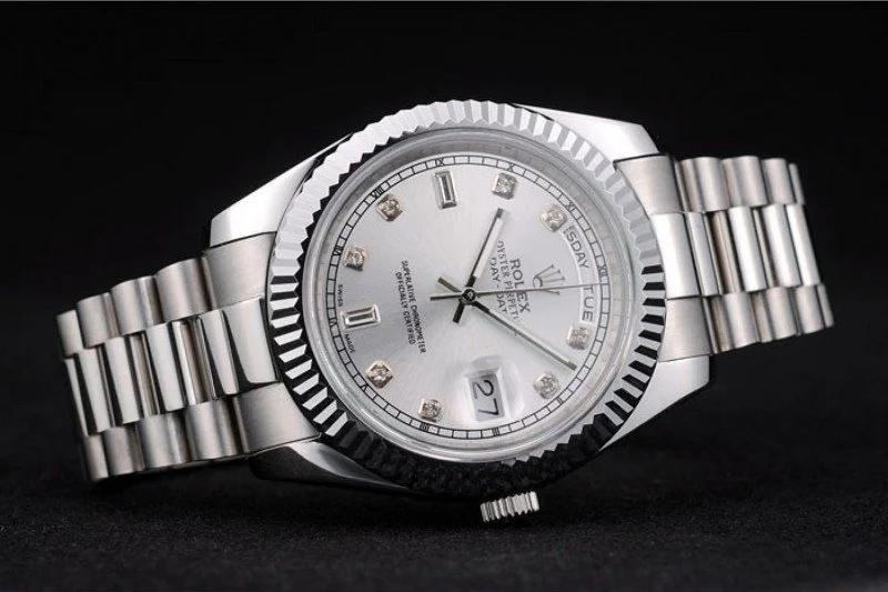 Superclone Rolex Day-Date 40mm Silver Dial 41995 - Image 4