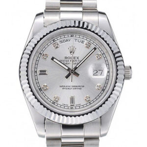 Rolex Day-Date 40mm Silver Dial 41995