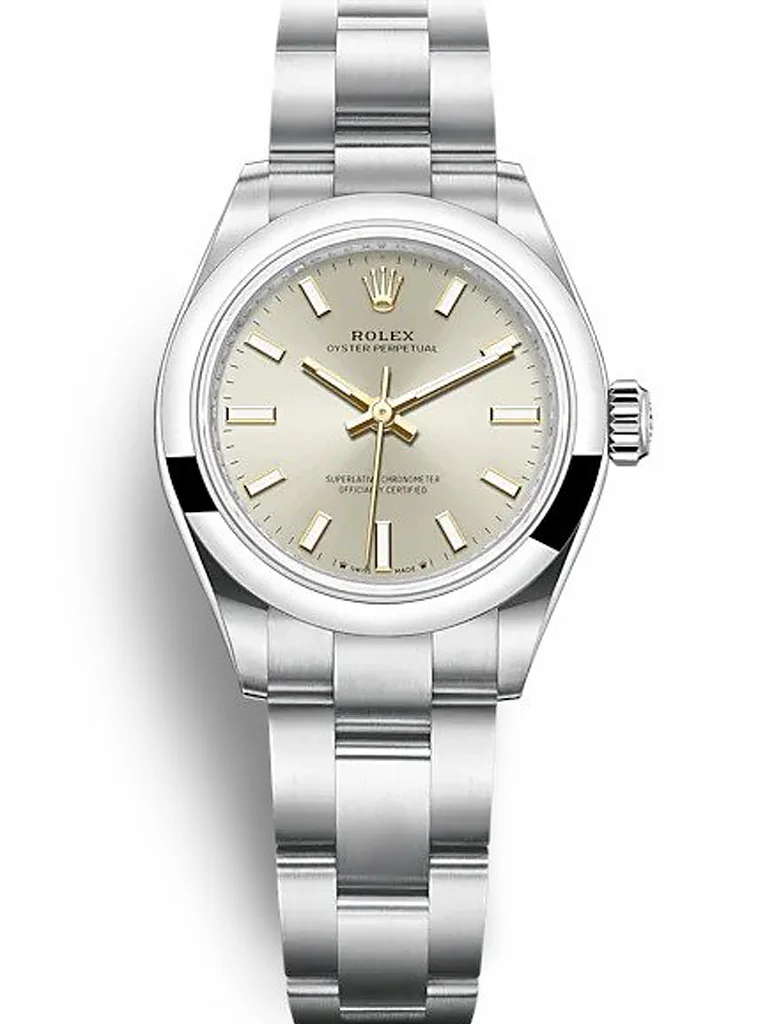 Ladies Rolex Oyster Perpetual - Replica Watch Silver Dial 276200 28mm