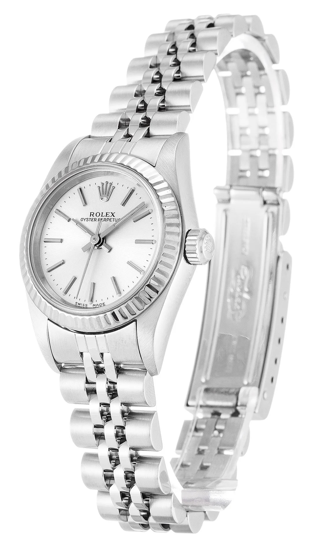 Ladies Rolex Oyster Perpetual - Replica Watch Silver Dial 76094 26mm - Image 2