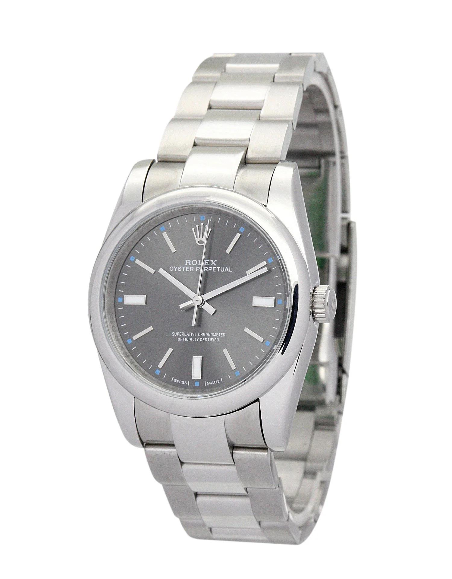 Ladies Rolex Oyster Perpetual - Swiss Watch Black Dial 177200-2 31mm - Image 3