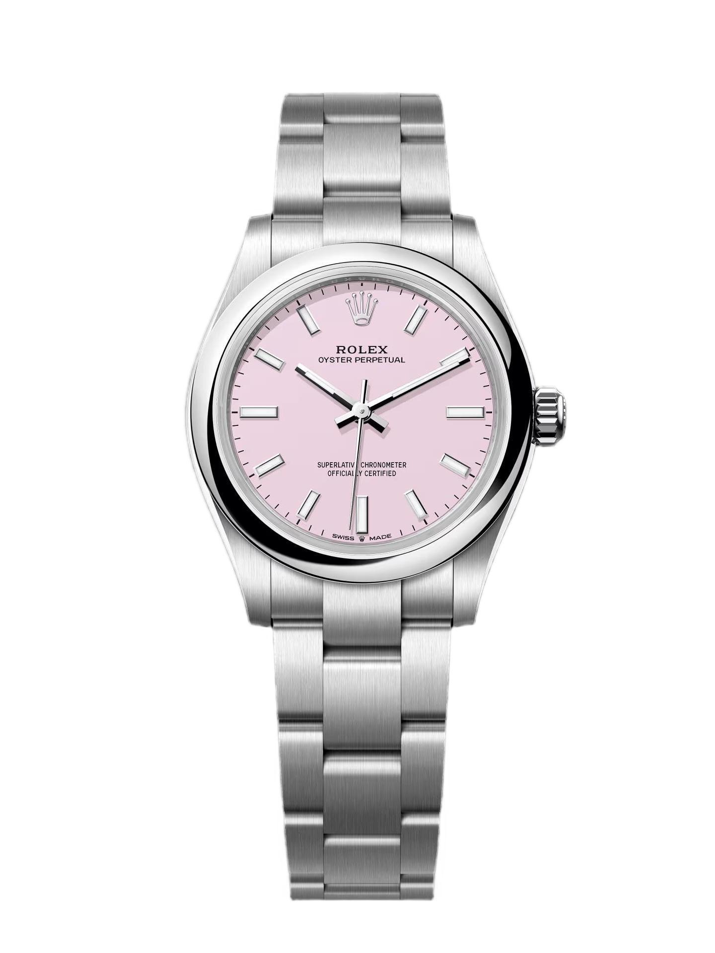 Ladies Rolex Oyster Perpetual - Swiss Watch Pink Dial 277200 31mm (1)