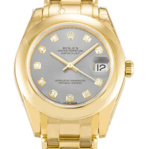 Ladies Rolex Pearlmaster - Watch Silver Dial 81208 31mm