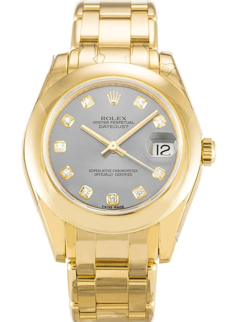 Ladies Rolex Pearlmaster - Watch Silver Dial 81208 31mm