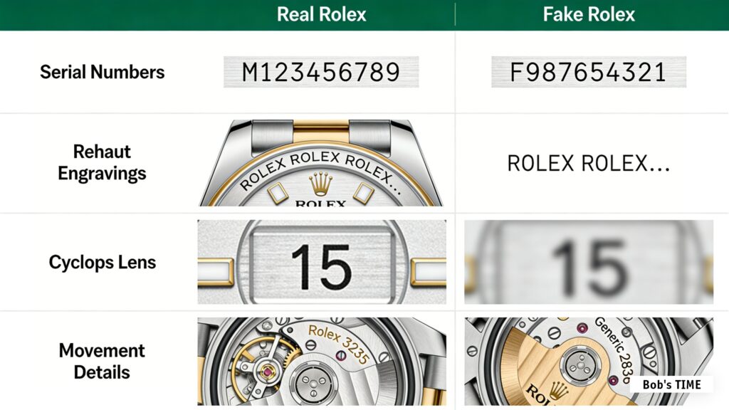 Real VS Fake Rolex
