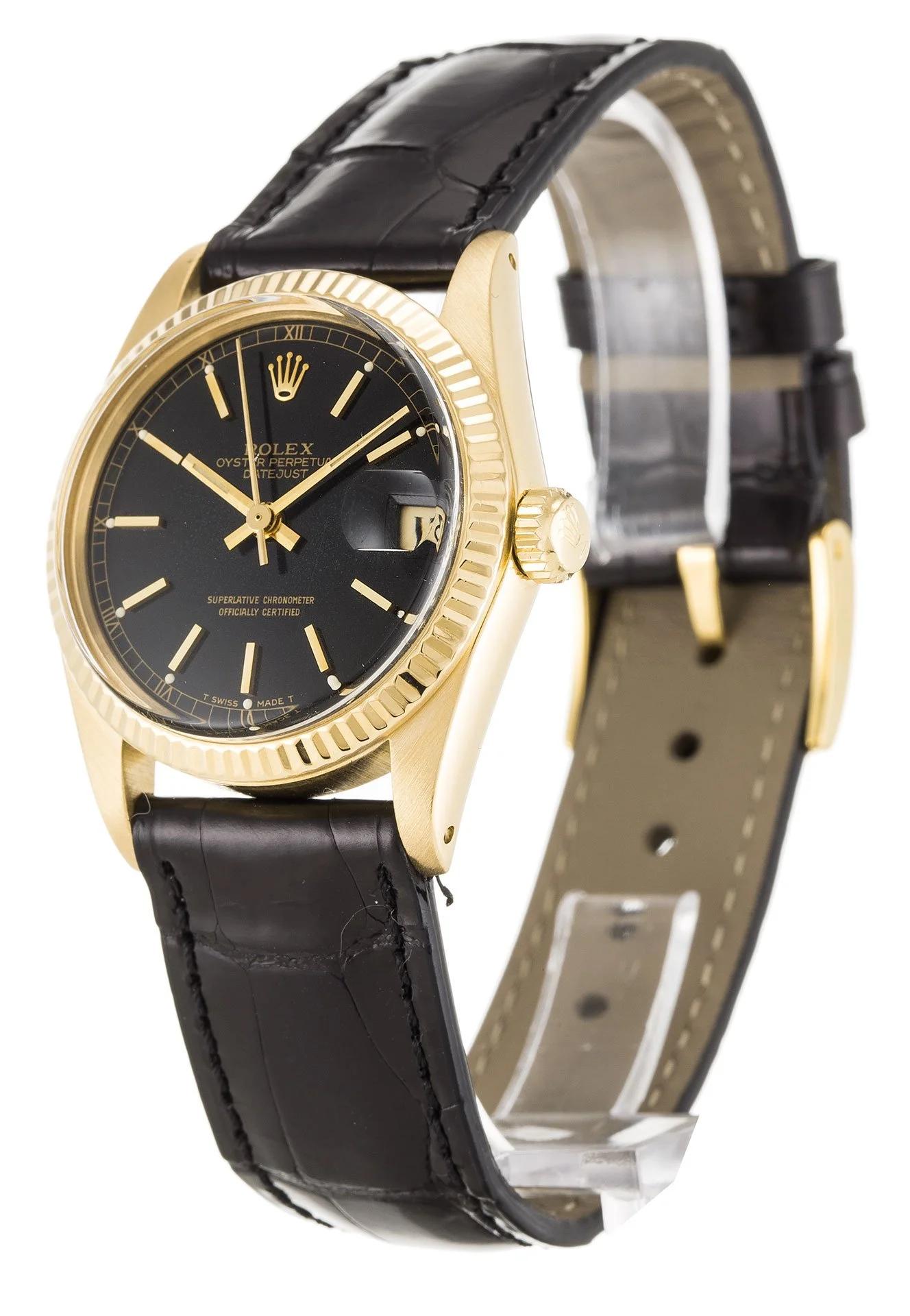 Rolex Datejust Mid-Size Black Dial - Replica Watch 6827 31mm - Image 2