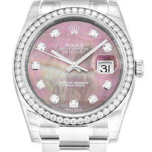 Rolex Datejust Mother of Pearl – Black Dial Replica Watch 116244 36 mm
