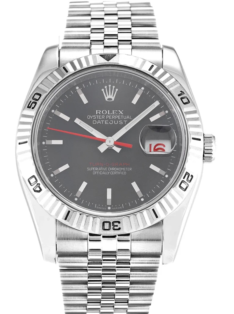 Rolex Datejust Turn-O-Graph Grey Dial - Replica Watch 116264