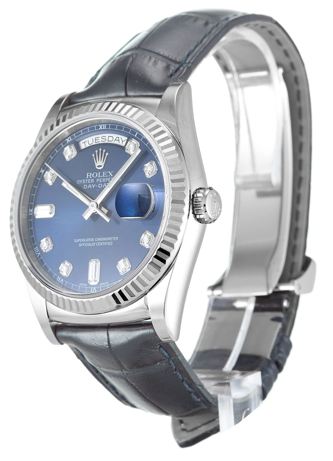 Rolex Day-Date Blue Dial Watch - Replica 118139 36mm - Image 2