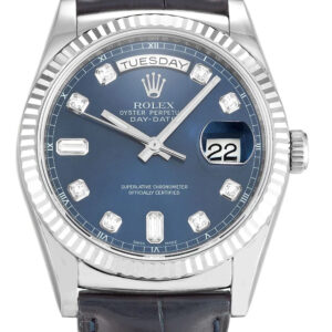 Rolex Day-Date Blue Dial Watch - 118139 36mm