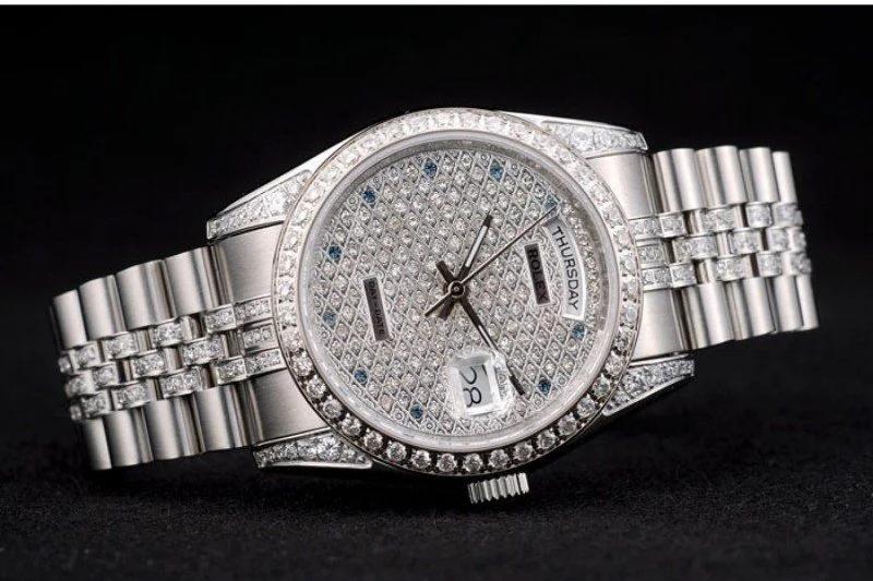 Rolex Day-Date Diamond Dial - Luxury Watch 41985 36mm - Image 4