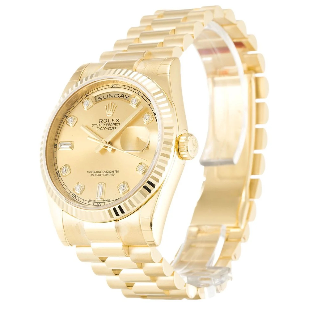 Rolex Day-Date Gold Dial - Luxury Watch 118238 36mm - Image 2
