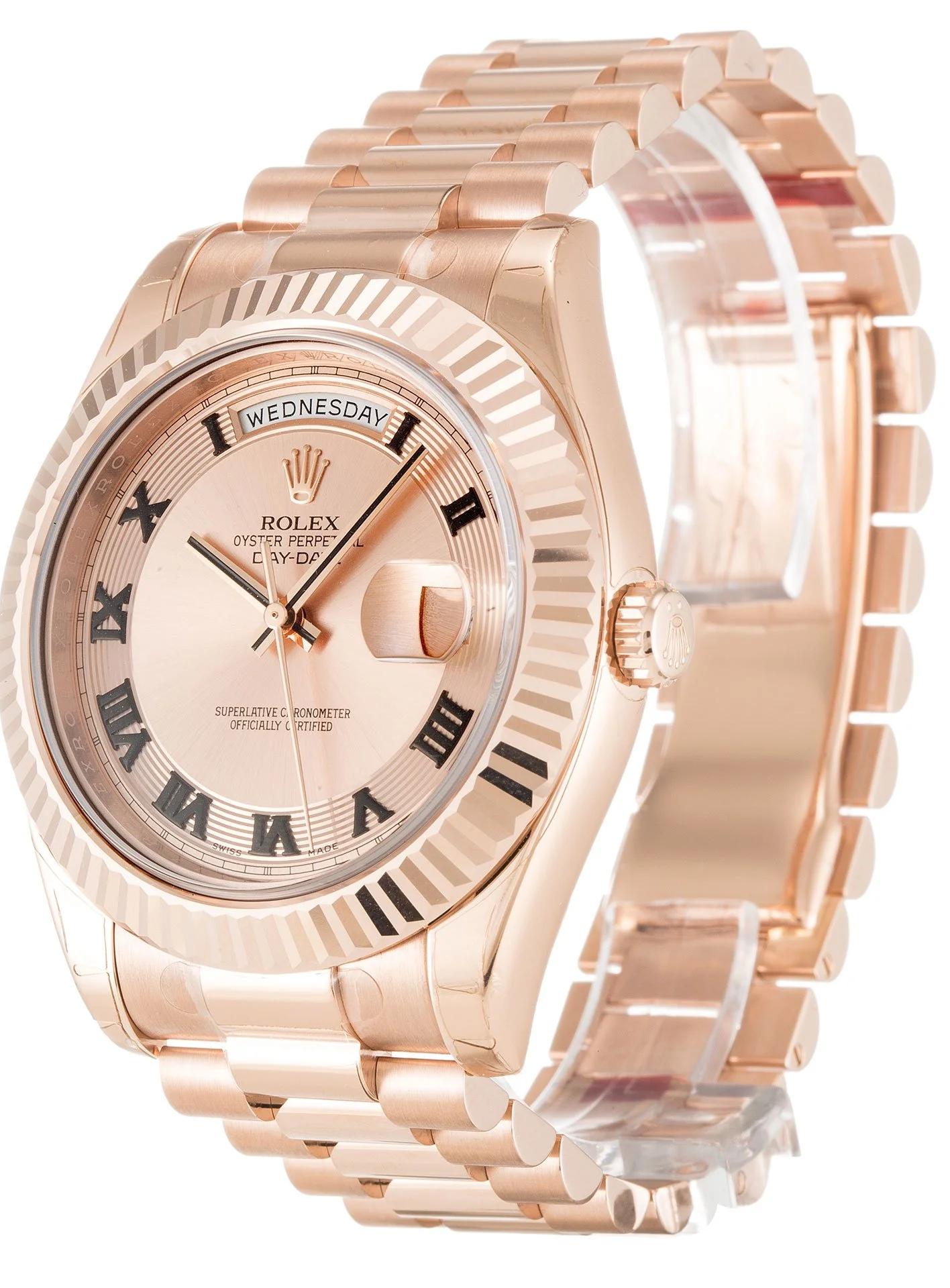 Rolex Day-Date II Rose Dial Watch - 40mm 218235 1 - Image 2