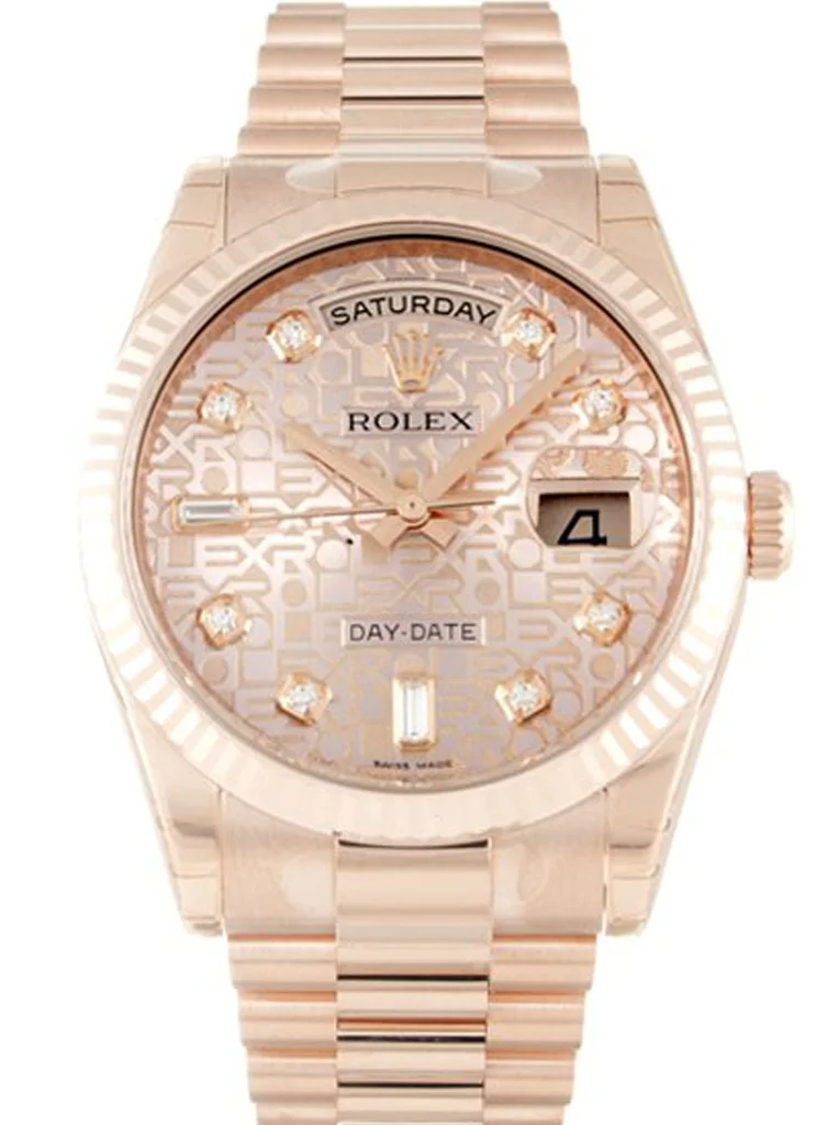 Rolex Day-Date Rose Dial - Luxury Watch 118235 F 36mm