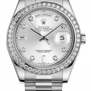 Rolex Day-Date Silver Dial - Luxury Watch 118346 36mm