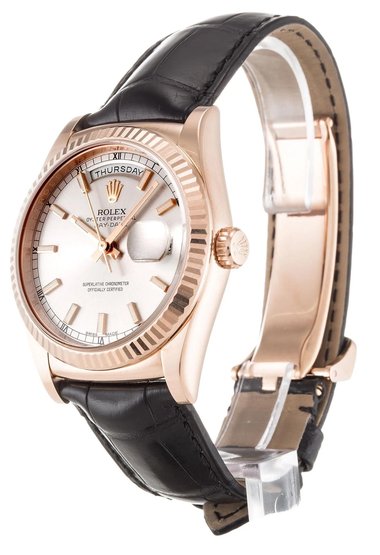 Rolex Day-Date Silver Dial - Luxury Watch Watch 118135 36mm - Image 2