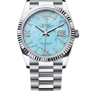 Rolex Day-Date Turquoise Diamond Dial - Superclone Luxury Watch 128236