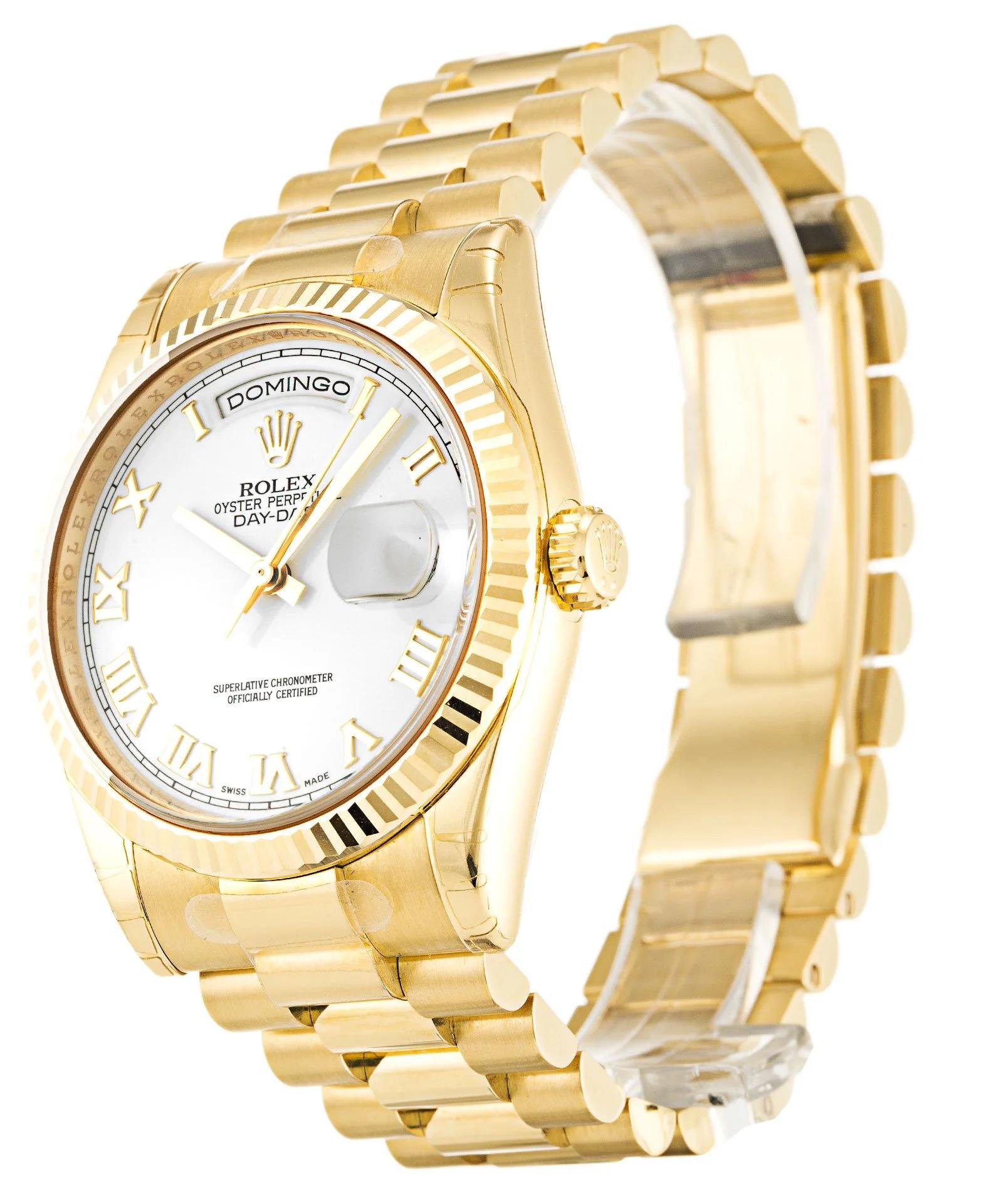 Rolex Day-Date White Dial - Luxury Watch 118238 36mm - Image 2