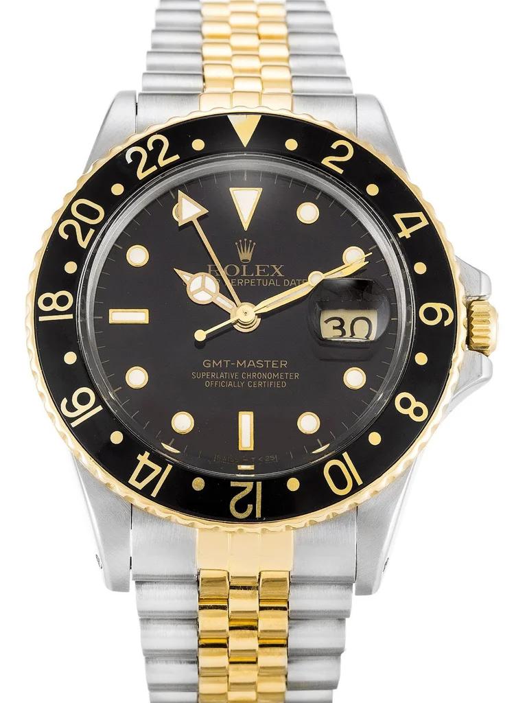 Rolex GMT-Master Black Dial - Luxury Watch 16753 38mm