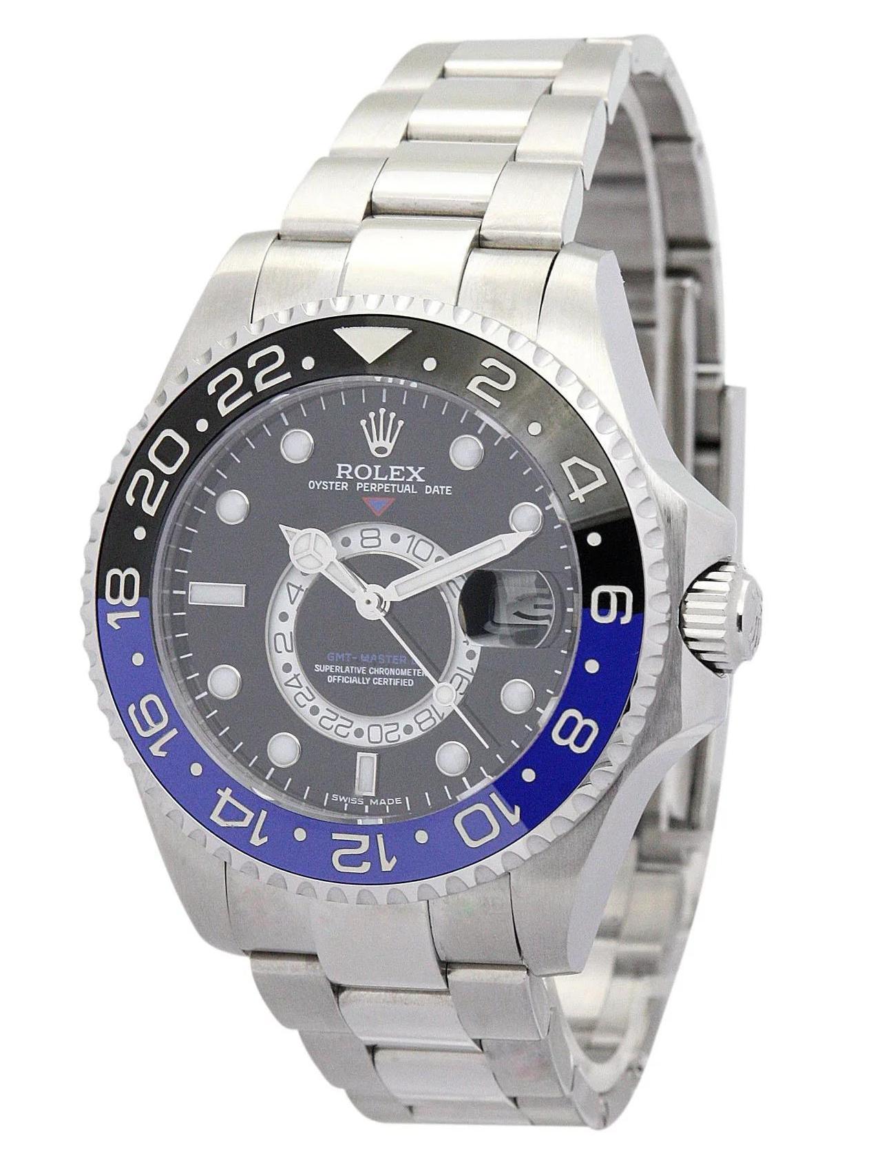 Rolex GMT-Master Black Dial - Luxury Watches 16720-2 40mm - Image 2