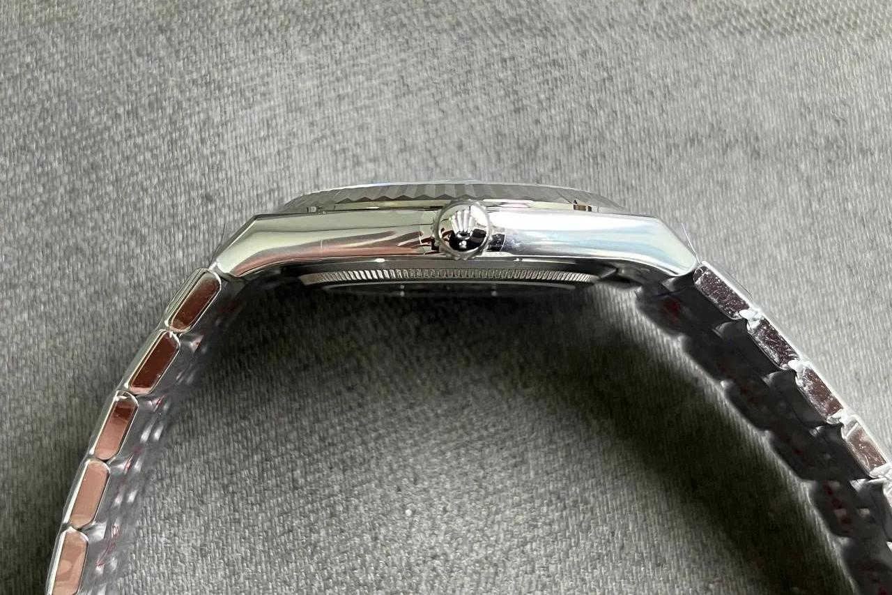 Rolex Land-Dweller Superclone Watch 40 mm Ice Blue Dial 127336 - Image 5