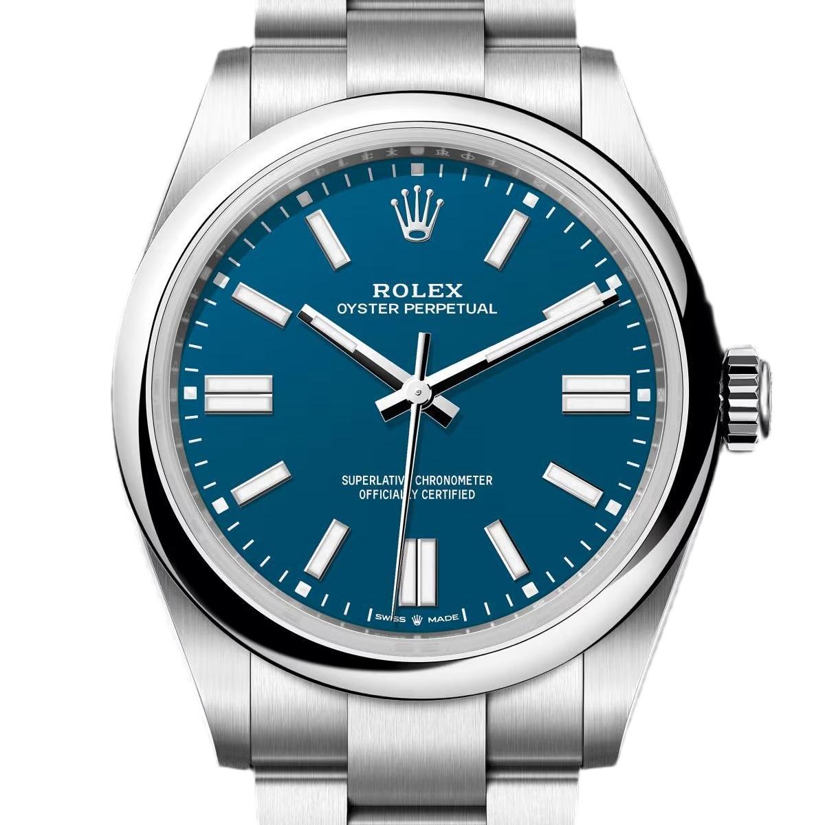 Rolex Oyster Perpetual Blue - Couple Watches 31/41mm SS/SS Blue/Stk - Image 2