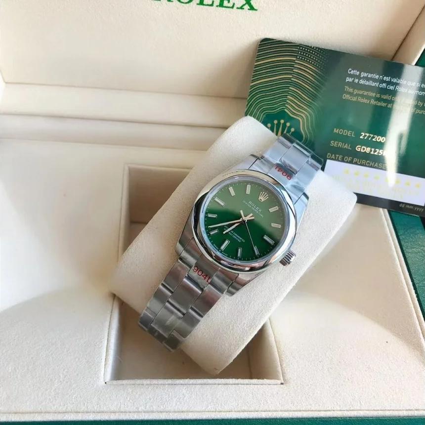 Rolex Oyster Perpetual - Couple Watches 31/41mm SS/SS Green/Stk - Image 10