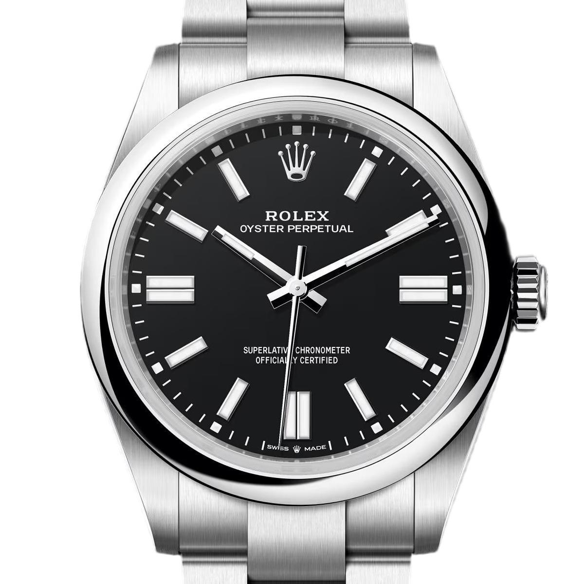 Rolex Oyster Perpetual Couple Watches - 31/41mm SS/SS Black/Stk - Image 3