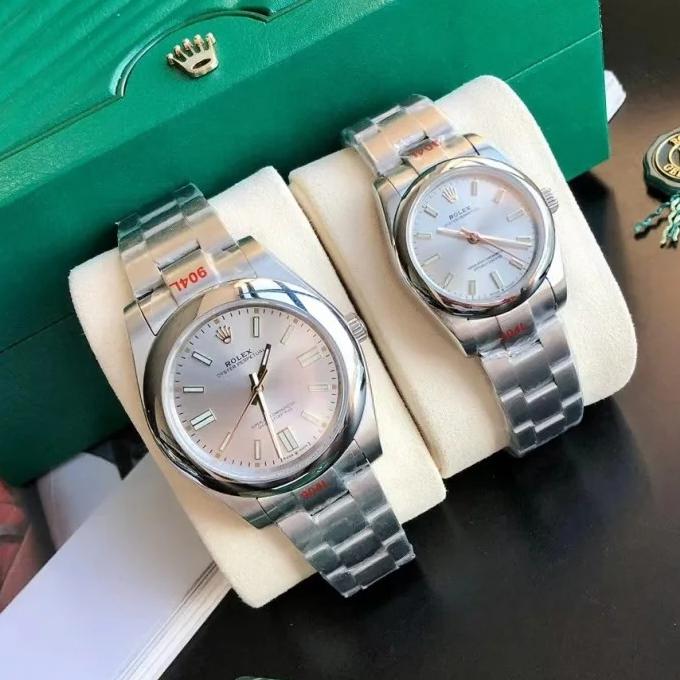 Rolex Oyster Perpetual - Couple Watches 31/41mm SS/SS Sliver/Stk - Image 2