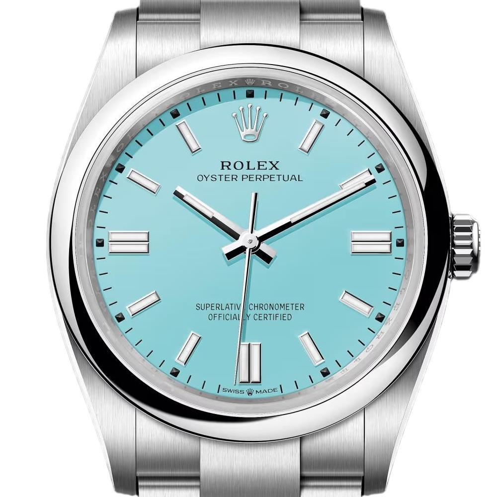 Rolex Oyster Perpetual - Couple Watches 31/41mm SS/SS Tiffany Blue/Stk - Image 5