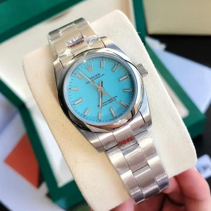 Rolex Oyster Perpetual - Couple Watches 31/41mm SS/SS Tiffany Blue/Stk - Image 4